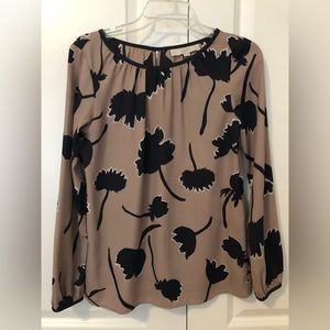 Ann Taylor Loft floral blouse size XS